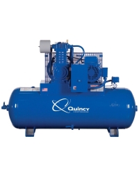 Quincy Reciprocating Air Compressor 7.5HP 80 Gallon Horizontal