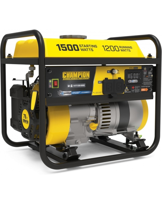 Champion Power Equipment 1200-Watt Portable Generator with CO Shield