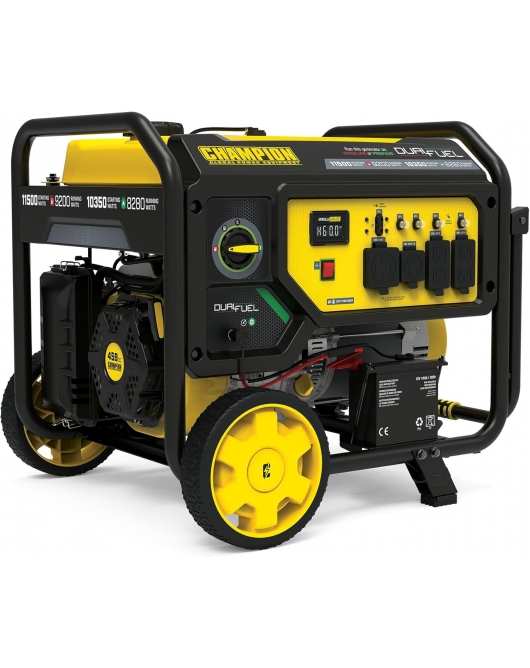 Champion Power Equipment 9200 Watt Dual Fuel Portable Generator with Electric Start Champion Power Equipment 9200 Watt Dual Fuel Portable Generator with Electric Start