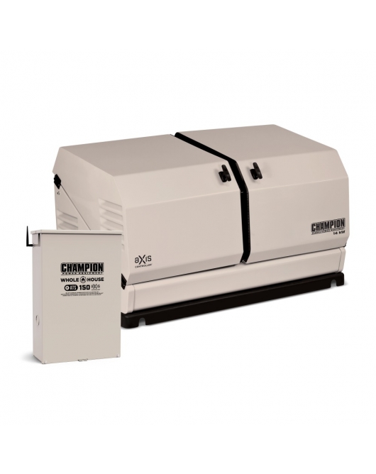 Champion Power Equipment 14kW aXis Home Standby Generator System with 150 Amp aXis Automatic Transfer Switch