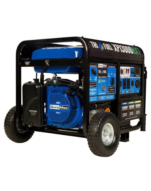 Duromax Generator with CO Alert 13000Watt 500cc Tri Fuel Gas Propane Natural Gas Portable Duromax Generator with CO Alert 13000Watt 500cc Tri Fuel Gas Propane Natural Gas Portable
