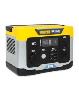 Champion Power Equipment 579-Wh Power Station 1200/600-Watt Portable Lithium-Ion Battery Solar Generator
