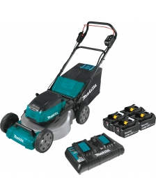 Makita 18V X2 (36V) LXT LithiumIon Brushless Cordless 21in Lawn Mower Kit with 4 Batteries (5.0Ah)