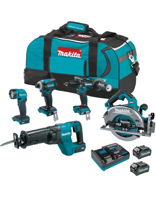 Makita 40V max XGT Brushless Cordless 5-Piece Combo Kit (4.0Ah) - GT501M Makita 40V max XGT Brushless Cordless 5-Piece Combo Kit (4.0Ah) - GT501M